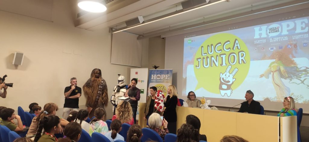 Conferenza stampa di presentazione di Lucca Junior, dedicata ai bambini